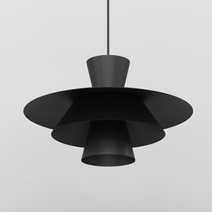 Pendelleuchte PLATO mit Kabel 1xE27/15W/230V schwarz