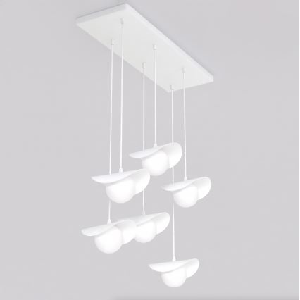 Pendelleuchte RITUAL 6xG9/8W/230V weiß