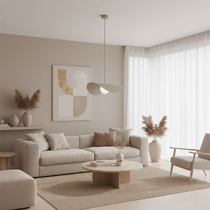 Pendelleuchte RITUAL mit Kabel, 1xG9/8W/230V, beige