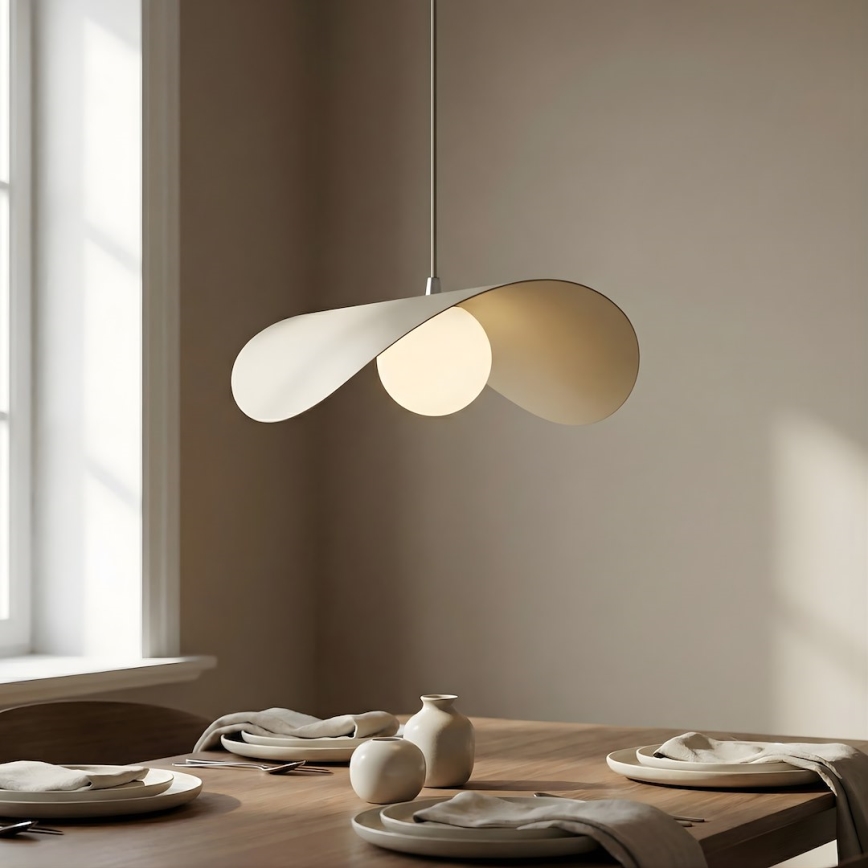 Pendelleuchte RITUAL mit Kabel, 1xG9/8W/230V, beige
