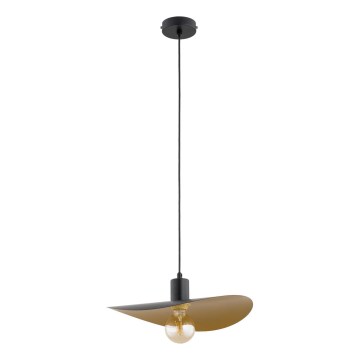 Pendelleuchte SAVANA 1xE27/15W/230V Ø 30 cm schwarz/gold
