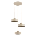 Pendelleuchte SELIA mit Kabelaufhängung 3xE27/15W/230V, beige