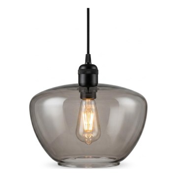 Pendelleuchte SEVENTIES, Kabelaufhängung, E27/40W/230V, rauchgrau/grau