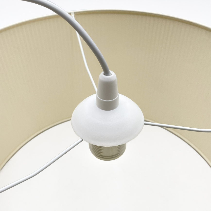 Pendelleuchte SIRJA PLISADO mit Kabel 1xE27/15W/230V Ø 35 cm cremefarben
