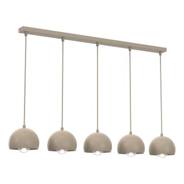 Pendelleuchte SOOL 5xE27/15W/230V beige