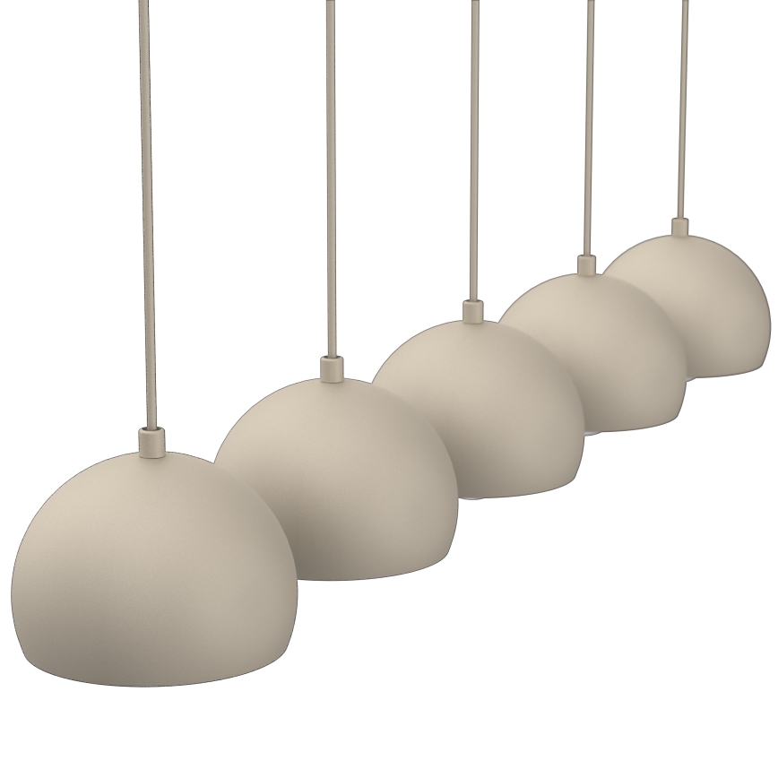 Pendelleuchte SOOL 5xE27/15W/230V beige
