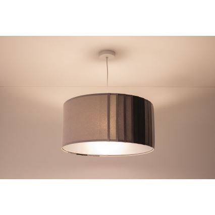 Pendelleuchte STRIPES 1xE27/60W/230V Ø 60 cm grau