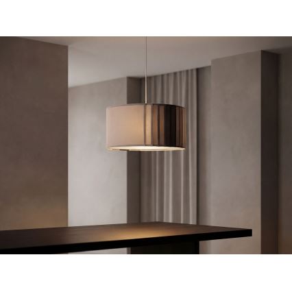 Pendelleuchte STRIPES 1xE27/60W/230V Ø 60 cm grau