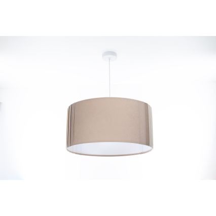 Pendelleuchte STRIPES mit Kabelaufhängung, 1xE27/60W/230V, Ø 40 cm, beige