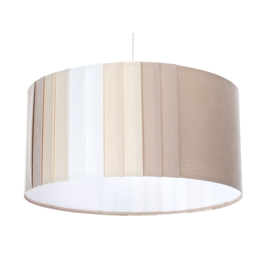 Pendelleuchte STRIPES mit Kabelaufhängung, 1xE27/60W/230V, Ø 40 cm, beige