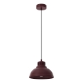 Pendelleuchte SVEN mit Kabel 1xE27/15W/230V bordeaux