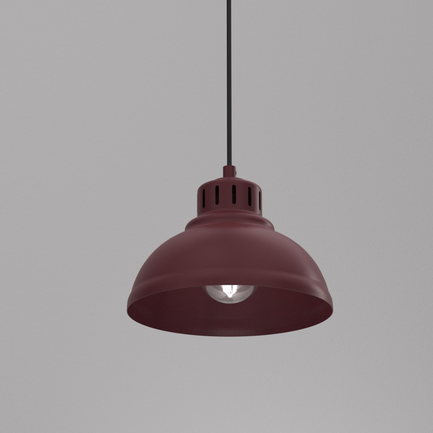 Pendelleuchte SVEN mit Kabel 1xE27/15W/230V bordeaux