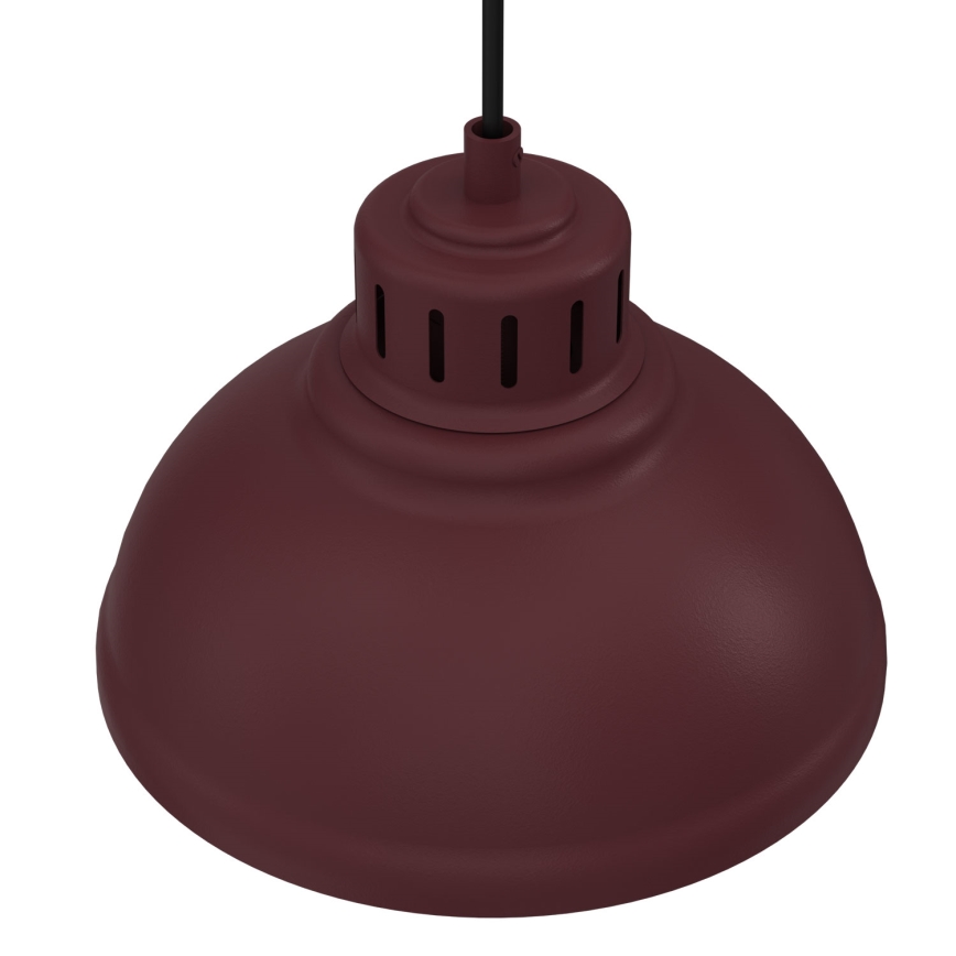 Pendelleuchte SVEN mit Kabel 1xE27/15W/230V bordeaux