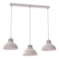 Pendelleuchte SVEN mit Kabel 3xE27/15W/230V cremefarben