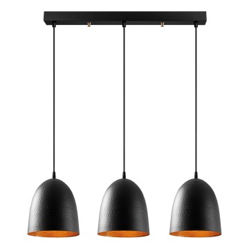 Pendelleuchte TATTOO mit Kabel 3xE27/40W/230V schwarz