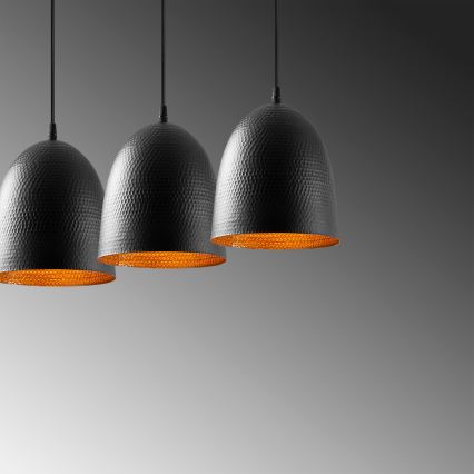 Pendelleuchte TATTOO mit Kabel 3xE27/40W/230V schwarz