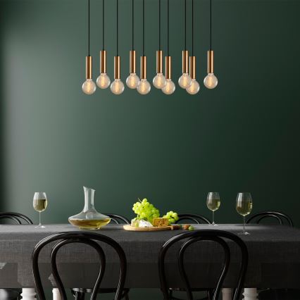 Pendelleuchte TEMPO 10xE27/40W/230V, gold