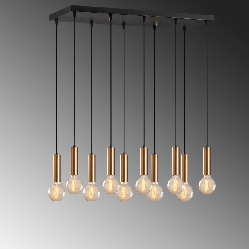 Pendelleuchte TEMPO 10xE27/40W/230V, gold