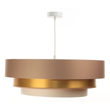 Deckenleuchte an Kabel TRINITI 1xE27/60W/230V beige/gold