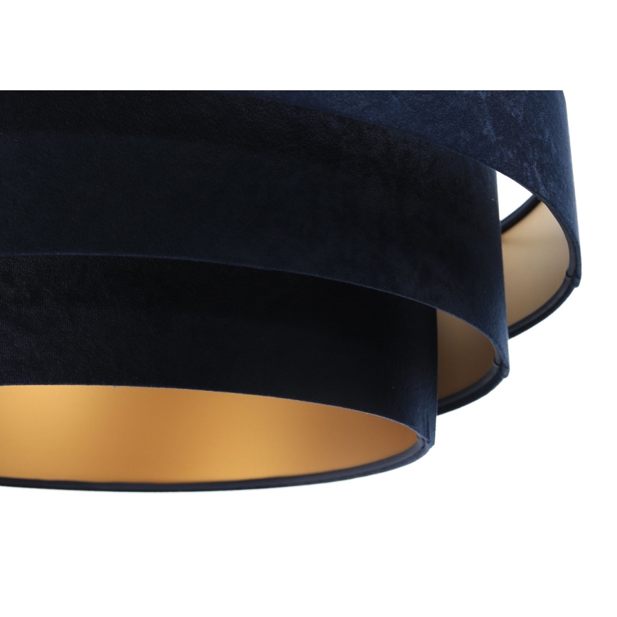 Deckenleuchte an Kabel TRINITI 1xE27/60W/230V blau/gold