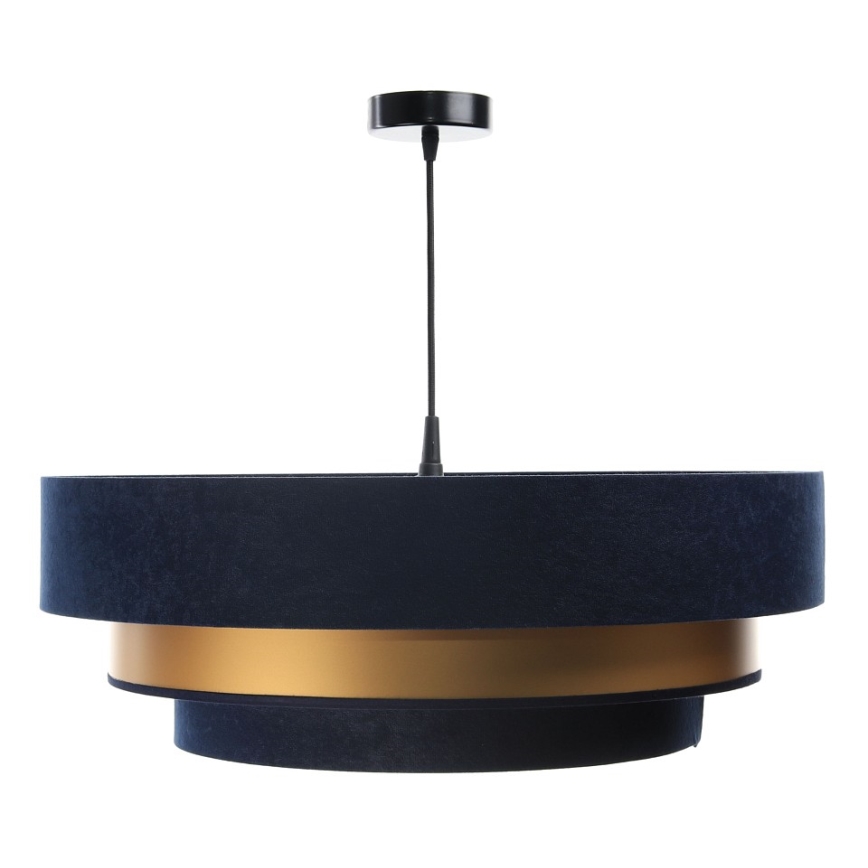 Deckenleuchte an Kabel TRINITI 1xE27/60W/230V blau/gold