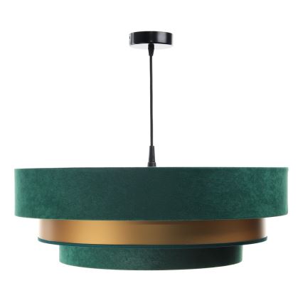 Deckenleuchte an Kabel TRINITI 1xE27/60W/230V grün/gold