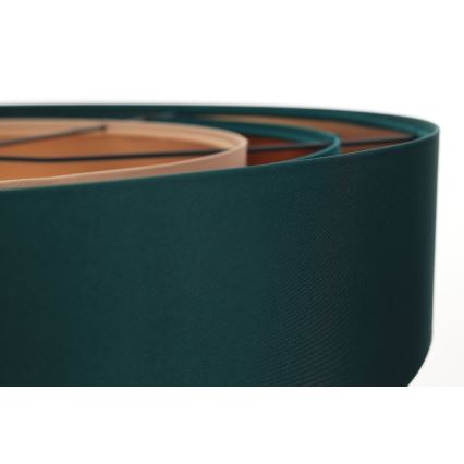 Deckenleuchte an Kabel TRINITI 1xE27/60W/230V grün/kupfer