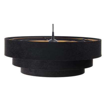 Deckenleuchte an Kabel TRINITI 1xE27/60W/230V schwarz/gold