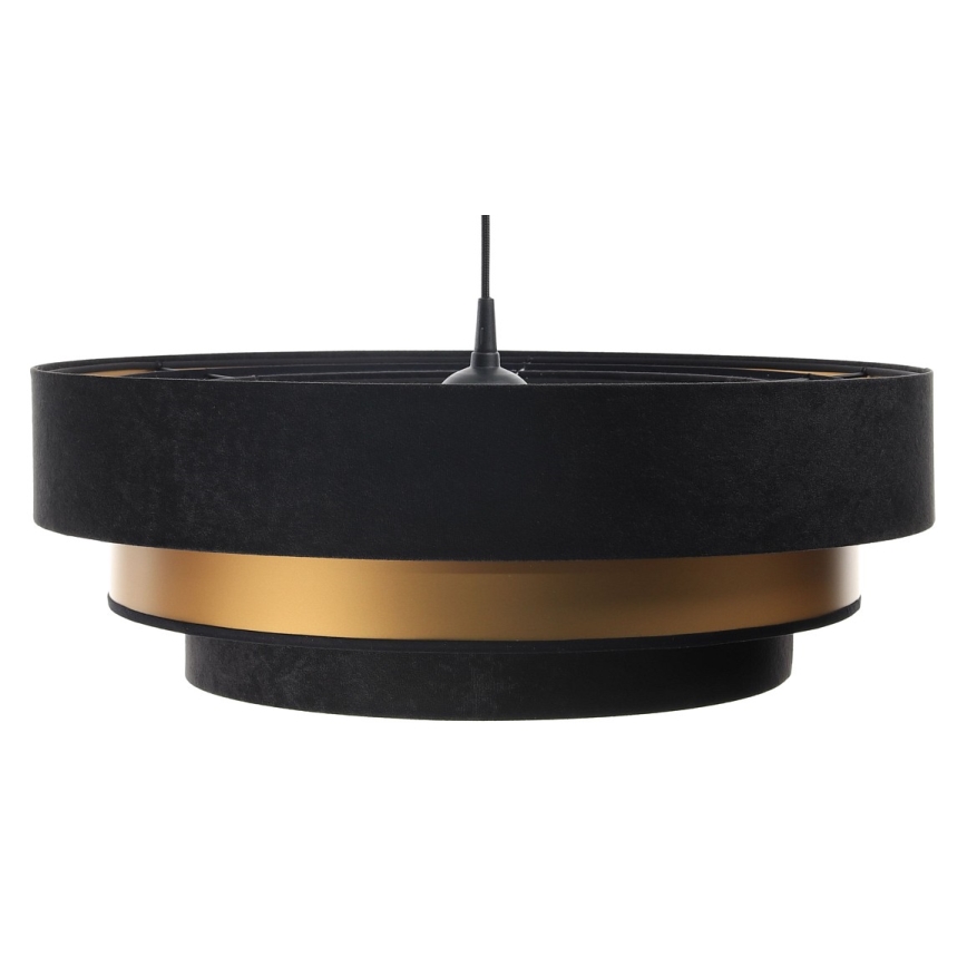 Deckenleuchte an Kabel TRINITI 1xE27/60W/230V schwarz/gold