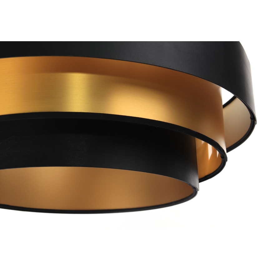 Deckenleuchte an Kabel TRINITI 1xE27/60W/230V schwarz/gold