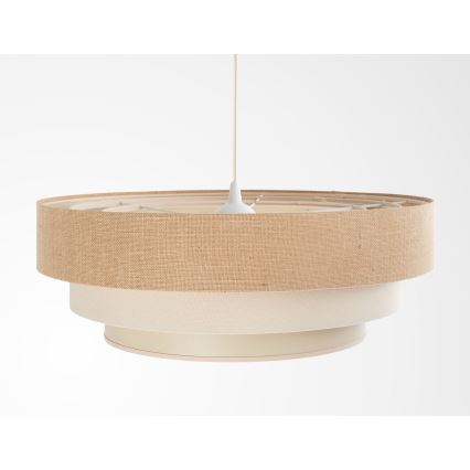 Pendelleuchte TRINITI 1xE27/60W/230V Ø 40 cm beige/creme
