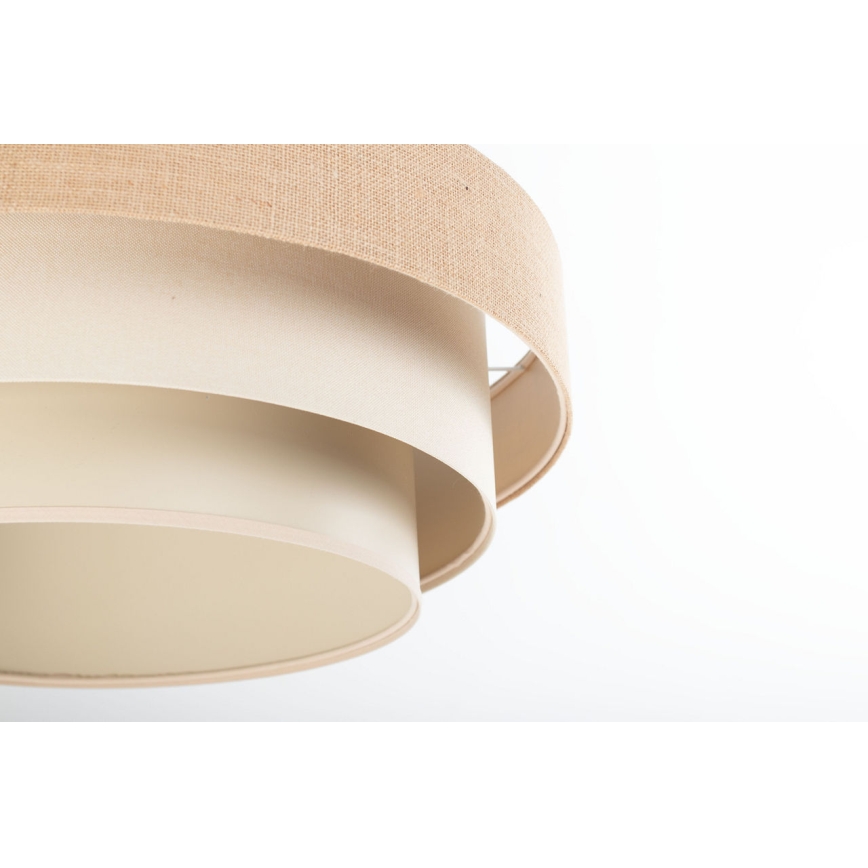Pendelleuchte TRINITI 1xE27/60W/230V Ø 40 cm beige/creme