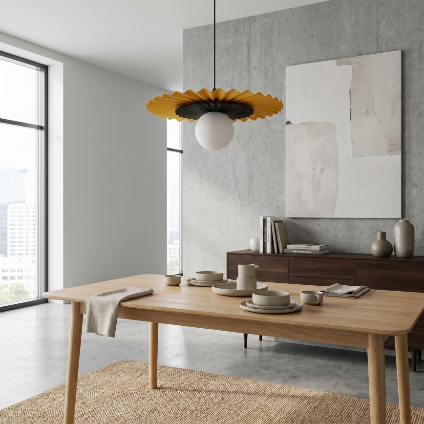 Pendelleuchte UMBRA mit Kabel 1xG9/8W/230V schwarz/orange