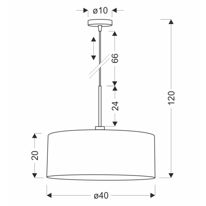 Pendelleuchte VANTI 1xE27/40W/230V grün