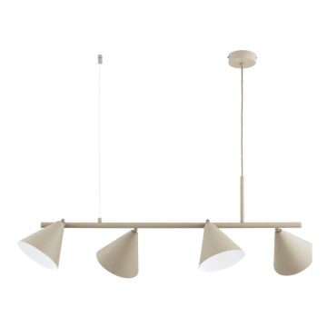 Pendelleuchte ZELTA 4xE27/15W/230V beige