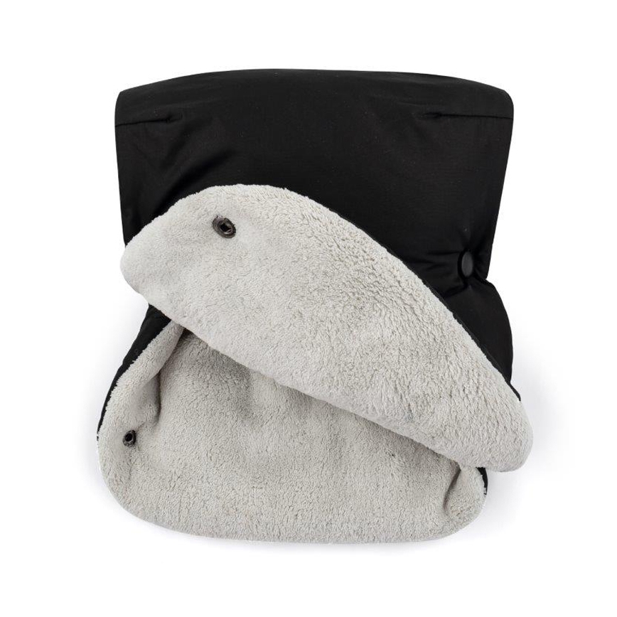 PETITE&MARS - SET Kinderfußsack 3in1 JIBOT + Handwärmer für den Kinderwagen JASIE schwarz