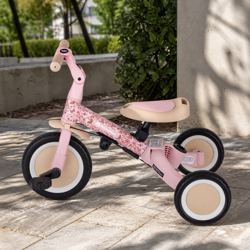 PETITE&MARS - 5-in-1 Kinder-Dreirad TURBO LIMITED Rosy Wilderness
