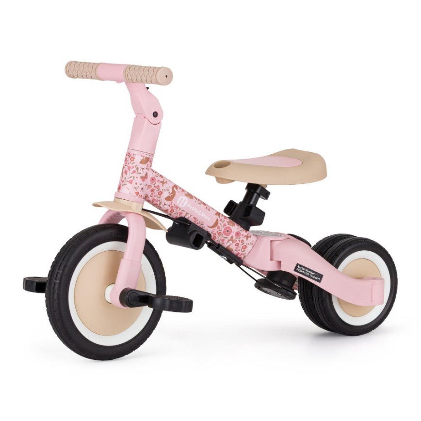 PETITE&MARS - 5-in-1 Kinder-Dreirad TURBO LIMITED Rosy Wilderness