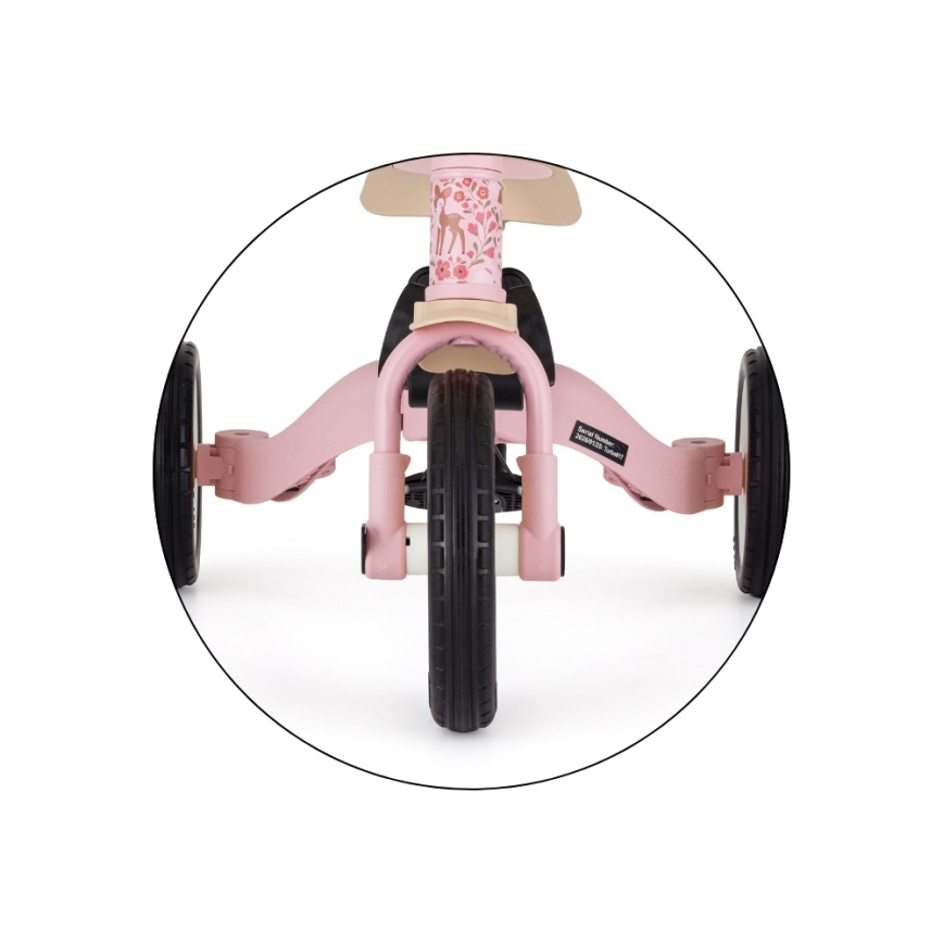 PETITE&MARS - 5-in-1 Kinder-Dreirad TURBO LIMITED Rosy Wilderness