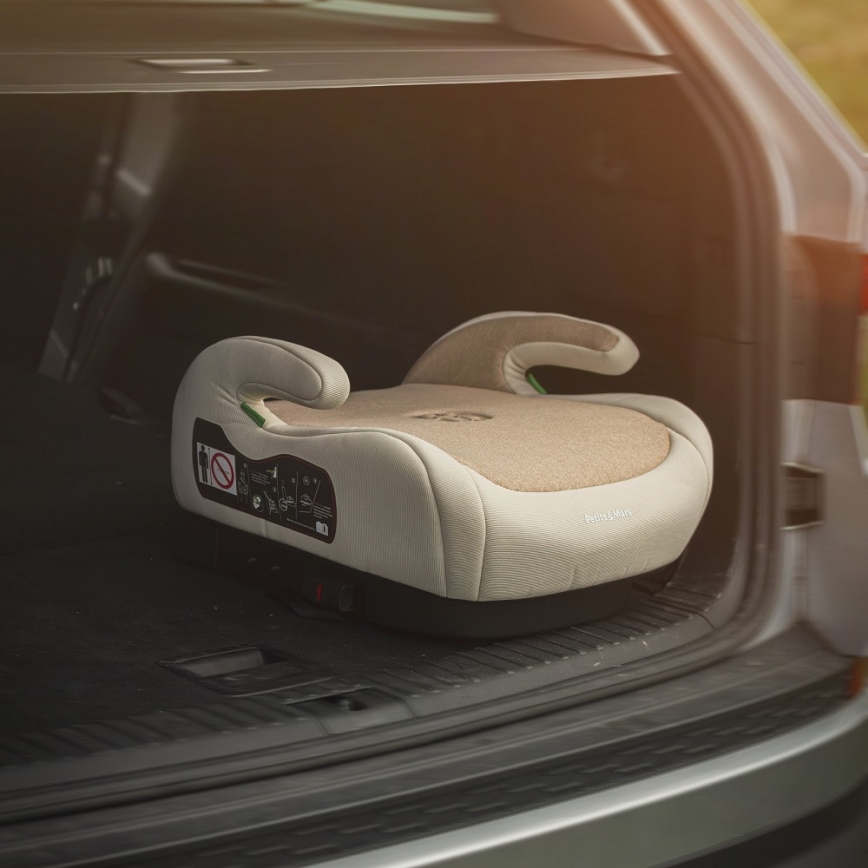 PETITE&MARS - Auto-Sitzerhöhung OPTIMUS PRO i-Größe 125-150 cm (22-36 kg) beige
