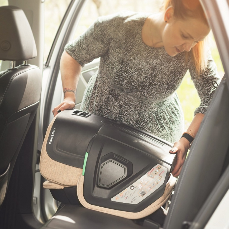 PETITE&MARS - Autositz FLEX PRO i-Größe 100-150 cm (15-36 kg) beige