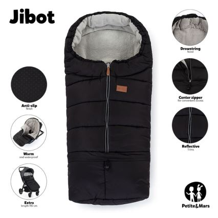 PETITE&MARS - Baby-Fußsack 3in1 JIBOT blau