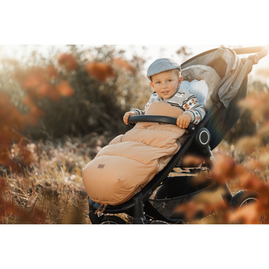 PETITE&MARS - Baby-Fußsack 4in1 COMFY Elegant karamell/beige braun