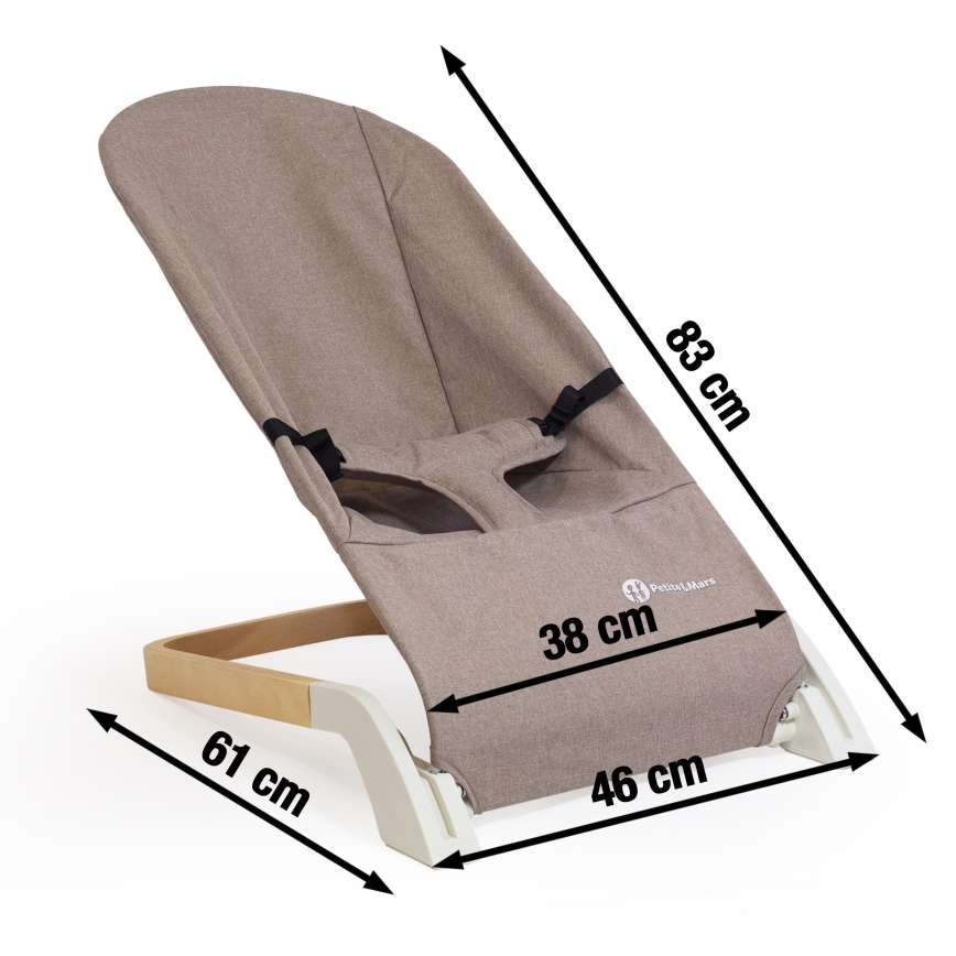 PETITE&MARS - Baby-Liege CALMY braun