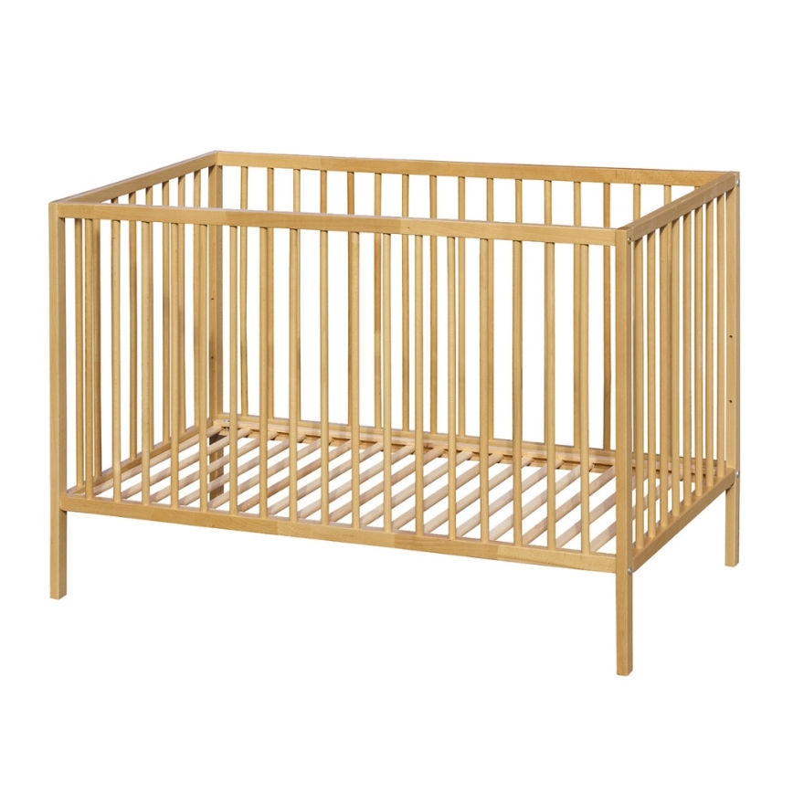 PETITE&MARS - Babybett mit Schutzgitter NELA BEECH 120x60 cm Buche