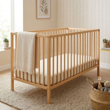 PETITE&MARS - Babybett NELA BEECH 120x60 cm Buche