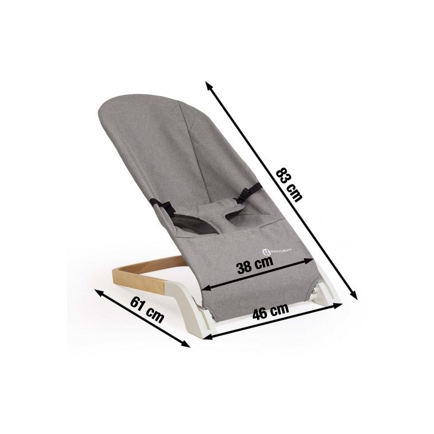 PETITE&MARS – Babyliege CALMY grau