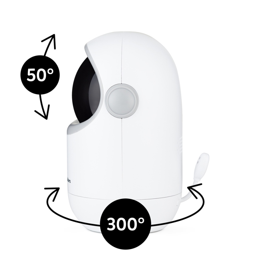 PETITE&MARS - Babyphone mit Monitor EVE 5.0 3,8V 3050 mAh