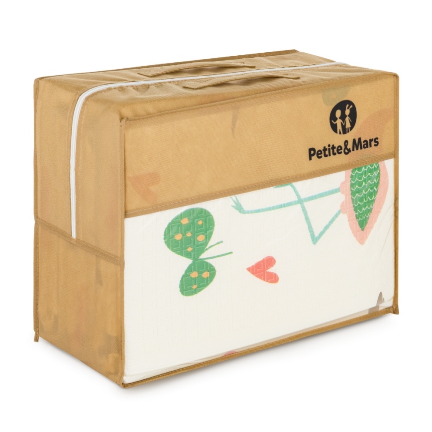 PETITE&MARS - Faltbare Spielmatte CAMPY Animals&Hexagon