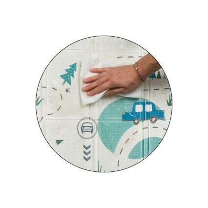 PETITE&MARS - Faltbare Spielmatte CAMPY Cars&Arabesca